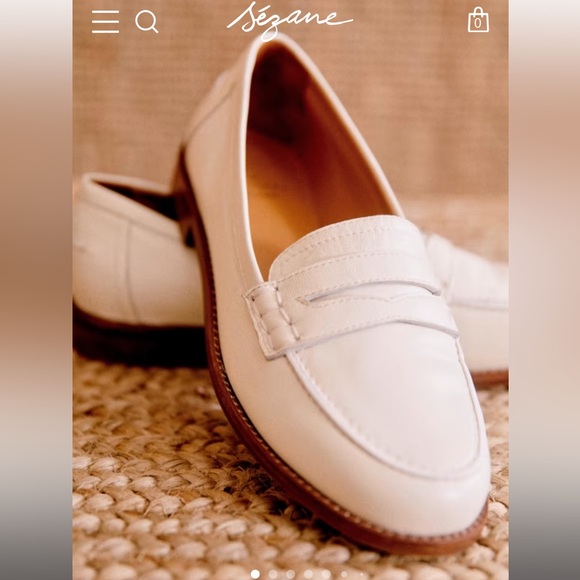 Sezane André Loafers Ecru Lisse - Size 41 - Picture 5 of 5